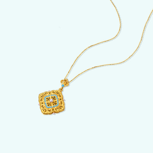 Fortune Knot Statement Necklace
